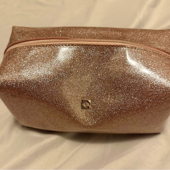 Kate Spade Sparkling Rose Gold Cosmetic Bag - Picture 1 of 7